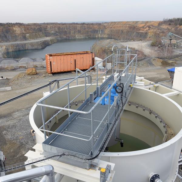 Wasserbehandlungsanlage Brößnitz: Eindicker mit Krählwerk