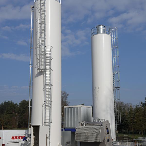 Wasserbehandlungsanlage Ruhmühle: Kalksilos